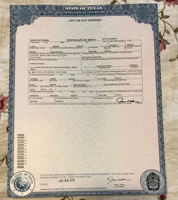 Fake Birth Certificate