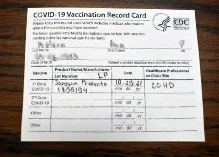 Covid-19 Vaccine Record Cards