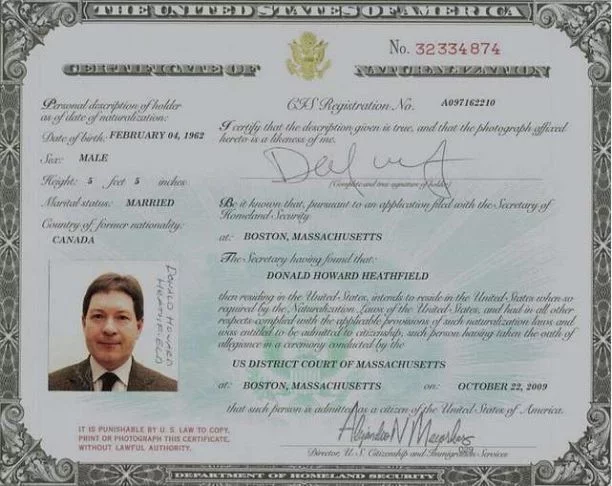 Naturalization Certificate